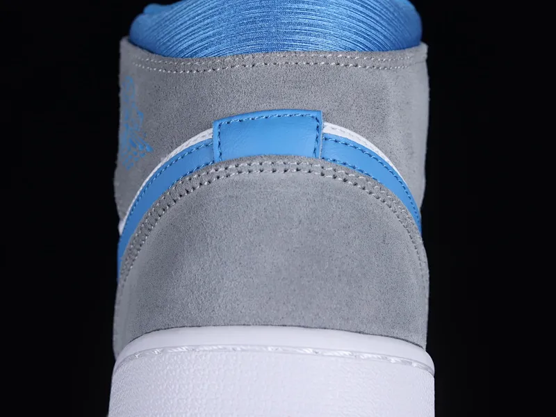 All categories Air Jordan Jordan series basketball shoes Air Jordan 1 Mid Air Jordan 1 Mid "University Blue" AJ1 Joe 1 gray North Carolina color China basketball shoes DX9276-100